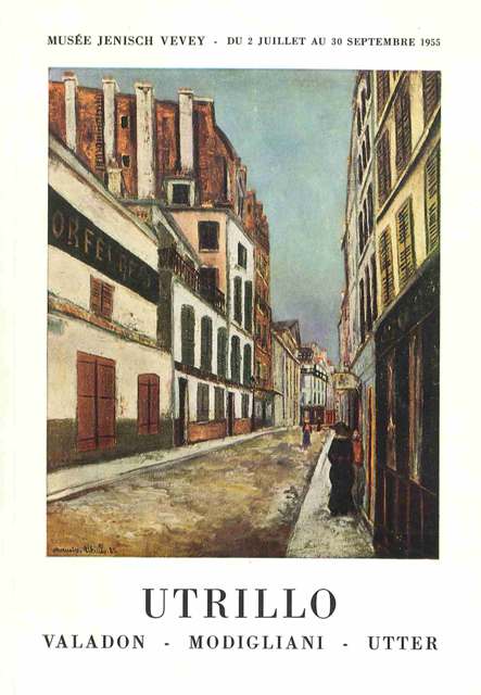 Exposition Utrillo, Jenisch, 1955