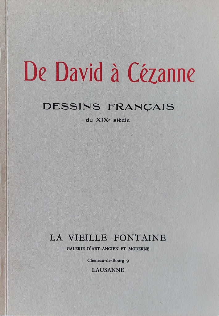 Exposition de David à Cézanne, La Vieille Fontaine, Lausanne, 1953